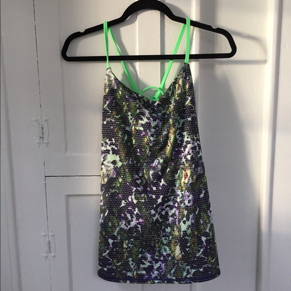 Lululemon Dancing Warrior Tank Floral